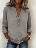 Spring Women's Clothing Ruffled Long Sleeved Cotton Shirt American Style Casual Fit Top For Ladies_ecoleips.com