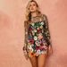 Women's Clothing Three Dimensional Embroidery Mesh Lace Embroidery Hip Hugging Slimming Sexy Dress Short Skirt_ecoleips.com