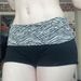2025s Fashion Color Block Zebra Print Waist-Cinching Sports Shorts Girl Elastic Slim Basic Casual Hot Pants_ecoleips.com