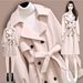Women's Long Wool Blend Coat With Belt - Thickened Winter Trench Coat For Office & Casual Wear_ecoleips.com