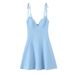 ZA European And American Wom's Fashion Export 2025 Summer New V-neck Floral Simple Slim-Fit Frch Strap Dress For_ecoleips.com