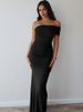 Blifanbo Oblique Shoulder Split Maxi Dress For Women Elegant Sleeveless Slim Fit Robe Summer Fashion Club Party Long Party Dress_ecoleips.com