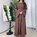 Muslim Dress Women Plus Size Modest Casual Dress – Versatile Long Sleeve Abaya In Multi-Colors_ecoleips.com