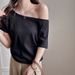 Women's Clothing One Shoulder Grey T-Shirt Loose Fit High-End Casual Top With Drop Shoulder Design For Spring Summer Short Sleeve_ecoleips.com