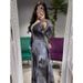 Women's Clothing Middle East Dubai Fashion Print Slim Collar Elegant Long High Waist Dress_ecoleips.com