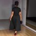 Women's Clothing Elegant Commuter Dress Style Lapel Fitted Waist Tie Loose Fit For Formal & Casual For Women_ecoleips.com