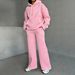 Gothic Print Hoodie And Sweatshirt Set For Women Wide Leg Straight Leg Pants European American Style Autumn Winter Hot Selling_ecoleips.com