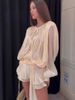 Sexy Sweet Spicy 2025 New Loose Lazy Long Sleeve Top Strap Short Women Fashion Tops Womens Shirts Crew Neck Vintage Shirt 83GU_ecoleips.com