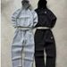 Streetwear Embroidered Zip-Up Jogger Pants - High-Fashion Hip-Hop Sweatpants For Men & Women (US Sizing)_ecoleips.com