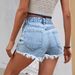 Women's Distressed Denim Shorts – High-Quality Cotton Blend, Hand-Ripped Details, Streetwear Staple (XS-XL, Mid-Rise, Blue & Grey Washes)_ecoleips.com