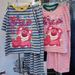 Youthful Women's Korean Style Sports Set Summer Casual Color Block T-Shirt And Wide Leg Pants Two Piece Outfit_ecoleips.com