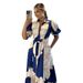 10356 Cross-border European And American Irregular High-waisted Elegant Shirt-style Cardigan Printed Long Dress_ecoleips.com