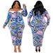 Women's Clothing Plus Size Women's Off-Shoulder Long Dress Design Button Down Long Sleeved Fitted Style For Formal & Casual For Women_ecoleips.com