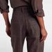BC Straight-leg Women's Jeans In Dark Brown, High-waisted, Loose-fitting, Versatile, European American Style, New For_ecoleips.com