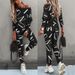 2025 Autumn New Women's Letter Print Sleeve Long Pants Casual Set 5101_ecoleips.com