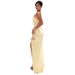 Women's Sexy Off-Shoulder Backless Dress Solid Color Tie Waist New Summer 2025 Cross Border Foreign Trade_ecoleips.com