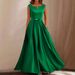 Women's Clothing Satin Large Skirt Evening Dress_ecoleips.com