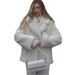 Autumn And Winter Fur Coat Women's Medium And Long Thickened Warm Rabbit Fur Coat Soft Fluffy Environmentally Friendly Light Luxury_ecoleips.com
