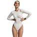 Aria Basics 2026 New Model Women's One-Piece Swimsuit, European And American Bikini, Sexy Long-Sleeve Swimwear Women, Wholesale_ecoleips.com