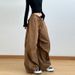 White Paratrooper Work For Women In Spring Autumn, Loose And Slimming, American Style Sports, Floor Mopping, Straight_ecoleips.com