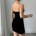 K Dress Sexy Sleeveless Shoulder Bag Hip Skirt With Bubble Beads Short Skirt For Women_ecoleips.com
