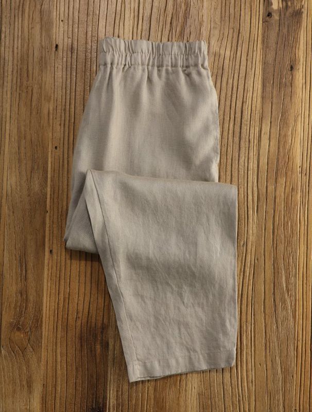 Suitable For All Seasons French Cropped For Women Elastic Waist Cotton Linen Harem Pants Plus Size Slimming Summer Thin Style_ecoleips.com