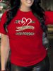 Casual White Round-neck T-shirt With Colorful Bear Desig Short Sleeves Women's Fashion_ecoleips.com