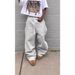 Fashion Brand American Hip Hop Casual Sports Pants Men And Women Personality Street Loose Straight Side Striped Sweatpants Trousers Cross Border_ecoleips.com