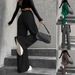 Women's Straight Leg Wide Pants With Elastic Waist & Slim Stripes - Comfortable Stretch Fabric For Casual & Office Wear (S-XXL)_ecoleips.com