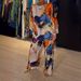 Summer/Autumn 2024 Women's Urban Elegance Off-The-Shoulder Batwing Sleeve Trouser Suit Loose Printed Casual Fashion mid Waist_ecoleips.com