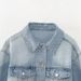 Women’s Cropped Denim Jacket – Stylish Short Blue Coat For Casual & Streetwear (XS/S/M/L)_ecoleips.com