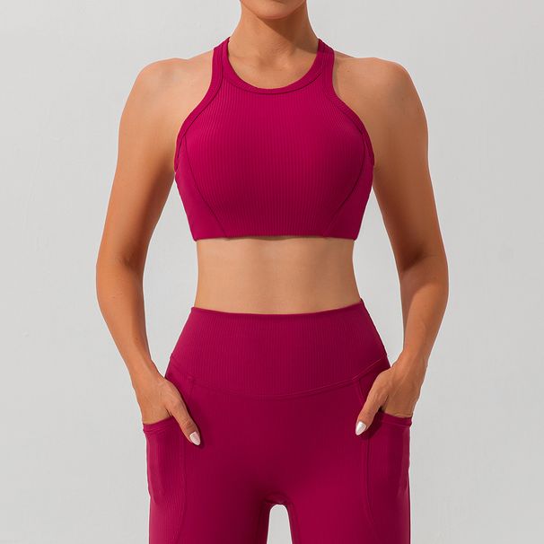Women's Clothing Thread Yoga Bra Quick Drying Fitness Sports Underwear Women's Fitness Yoga Clothes Tops_ecoleips.com