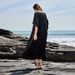 Women's Floral Collar Beach Kaftan - Pullover Bikini Cover-Up With Sun Protection, Summer Swimwear_ecoleips.com