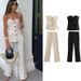 Women's Clothing Work Vest Trousers Straight Pants_ecoleips.com