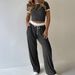 Diyun European American Style Short Sleeve T-Shirt And Casual Pants Two-Piece Set Women's Clothing 2025 Autumn Winter_ecoleips.com