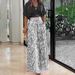 Women's V-Neck Printed Shirt & Wide-Leg Pants Set – Lightweight Polyester Travel Outfit (8 Vibrant Colors, Animal Print, Breathable Summer Essential)_ecoleips.com