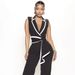 women's clothing new fashion V-neck temperament elegant sleeveless jumpsuit wide-leg pants_ecoleips.com