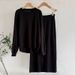 K Sweater Women's Solid Color Simple Long Sleeved Fashionable Casual Knitted Suit_ecoleips.com