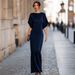 Elegant Slimming Long Formal Dress French-Inspired Evening Gown for Special Occasions Women's Clothing/Dress_ecoleips.com