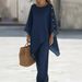 Women's Clothing Women's Casual Loose Denim Two Piece Set Solid Color Spring/Summer For Formal & Casual For Women_ecoleips.com