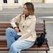 Women's Warm Long Sleeved Solid Color Jacket With Lapel Pockets Autumn Winter Fashion England Style Overcoat Regular Size_ecoleips.com
