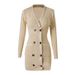 Women's Clothing Hepburn style dress retro style twist heavy three dimensional decorative knitted skirt waist spring and autumn_ecoleips.com