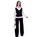 Women's Clothing Solid Color V Neck Slim Fit All Match Vest Trousers Two Piece Set_ecoleips.com