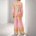 Women's Clothing Long Sleeved Pink Printed Shirt And Trousers Casual Fashion Suit American Style For Spring 2026_ecoleips.com
