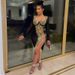 Women's clothing summer independent station nightclub style sexy hot diamond see-through hip irregular dress for women_ecoleips.com