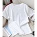 Women's Red Heart Rhinestone Cotton T-Shirt Casual Summer Top Crewneck Tee Fashion Zodiac Year Design_ecoleips.com