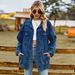 K New Versatile Slimming Retro Classic Loose Denim Jacket Top For Women. No Necklace, Glasses, Or Other Accessories_ecoleips.com