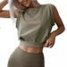 2025 Sleeveless Loose T-shirt Running Fitness Sexy Open Navel Sports Shirt Top Female_ecoleips.com