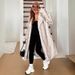 Luxury Ombre Fox Fur Coat – Winter Gradient Faux Fur Jacket With Thickened Lining & Notched Collar (White/Black & White/Brown, S-XXL)_ecoleips.com