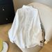 Women's Stylish Long Sleeved Sun Protective Shirt Jacket Thin Loose Top with Butterfly Patchwork Back in Stock Summer Fashion_ecoleips.com
